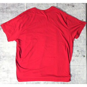 George Mens Red T-Shirt Solid Casual Short Sleeve 2XL A0042